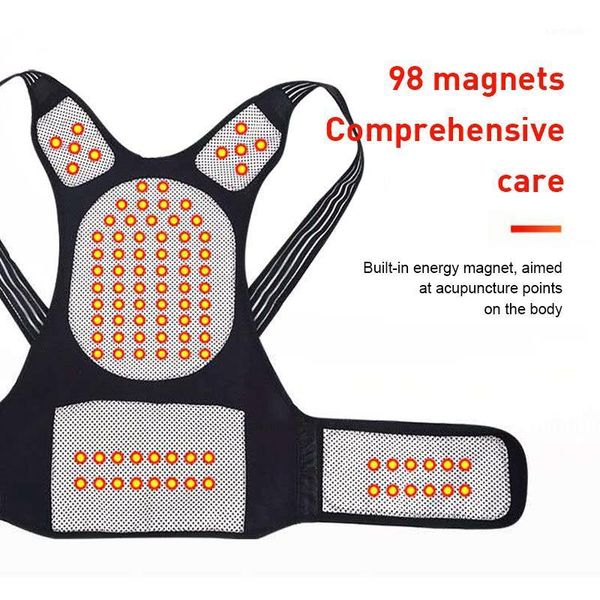 back support tourmaline self-heating brace belt posture corrector spine pain relief vest shoulder lumbar correction1, Black;blue
back support tourmaline self-heating brace belt posture corrector spine pain relief vest shoulder lumbar correction1, Black;blue