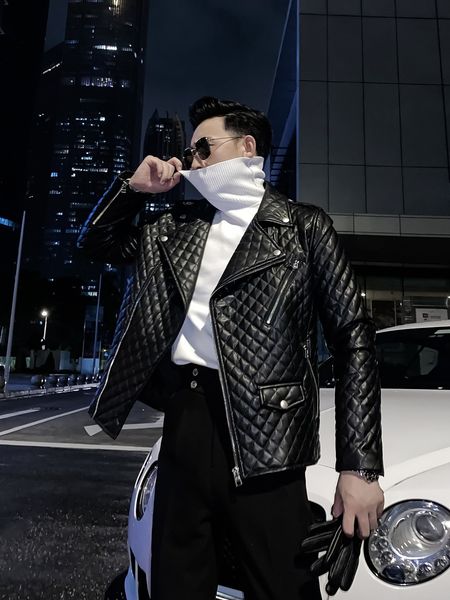 daio ethan korean design autumn and winter men's cotton coat british thick leather jacket
daio ethan korean design autumn and winter men's cotton coat british thick leather jacket