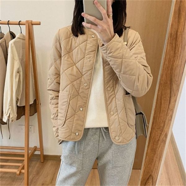 2021 new all-match rhombus collarless lightweight short women 2021 spring new cotton quilted jacket imga, Black;brown
2021 new all-match rhombus collarless lightweight short women 2021 spring new cotton quilted jacket imga, Black;brown
