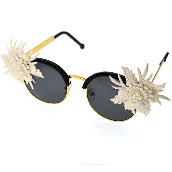 sunglasses 2021 brand handmade luxury flower cat eye women baroque retro sun glasses vintage ladies shades eyewear, White;black
sunglasses 2021 brand handmade luxury flower cat eye women baroque retro sun glasses vintage ladies shades eyewear, White;black