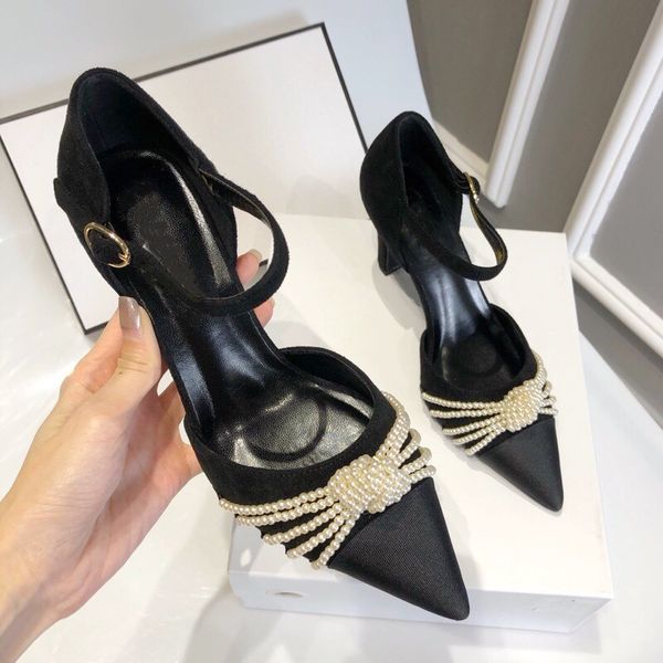 2022 early spring fad diamond pearl women sandals chunky heel single shoes non-slip comfort loafers luxury fisherman shoe high heels designe, Black
2022 early spring fad diamond pearl women sandals chunky heel single shoes non-slip comfort loafers luxury fisherman shoe high heels designe, Black