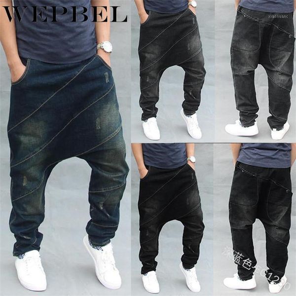 wepbel men's fashion solid color loose jeans autumn casual mid waist pocket denim cross-pants1, Black
wepbel men's fashion solid color loose jeans autumn casual mid waist pocket denim cross-pants1, Black