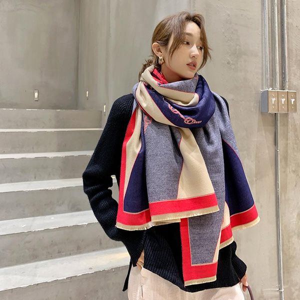 winter scarf female cashmere lady fashion blanket double-sided thick shawl student women scarves bandana, Blue;gray
winter scarf female cashmere lady fashion blanket double-sided thick shawl student women scarves bandana, Blue;gray
