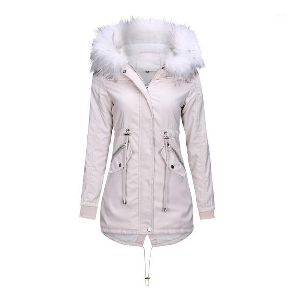 winter women's cotton jacket fashion warm jacket plus velvet thick hooded coat parka big fur collar1, Black
winter women's cotton jacket fashion warm jacket plus velvet thick hooded coat parka big fur collar1, Black