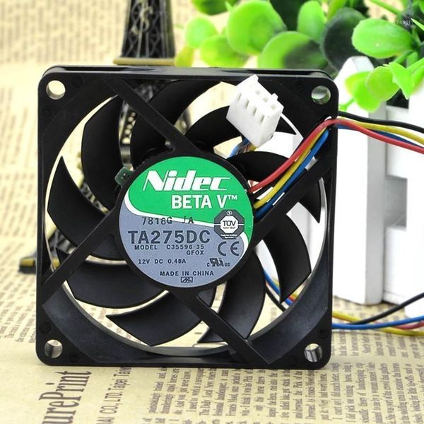 original nidec ta275dc c35598-35 7cm 7015 dc 12v 0.48a 4-lines pwm cooling fan1
original nidec ta275dc c35598-35 7cm 7015 dc 12v 0.48a 4-lines pwm cooling fan1
