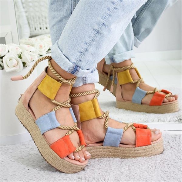 temofon big size women platform rope ladies beach wedge shoes high heel gladiator sandals sandalia feminina hvt797 y200405, Black
temofon big size women platform rope ladies beach wedge shoes high heel gladiator sandals sandalia feminina hvt797 y200405, Black