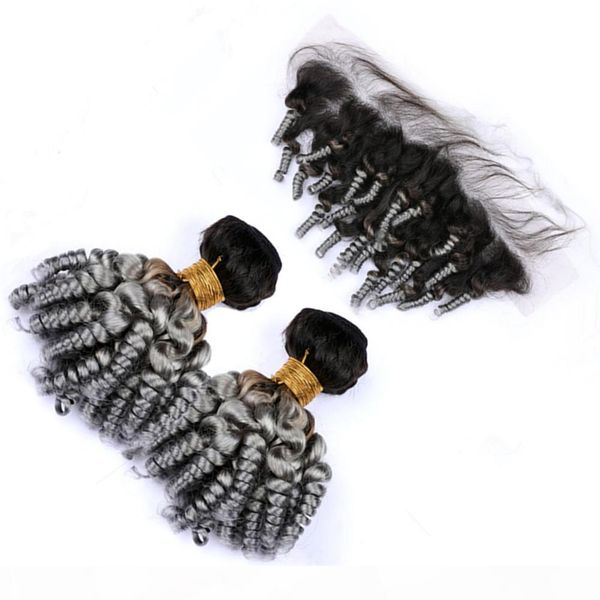 silver grey ombre funmi curly peruvian human hair 2bundles and frontal #1b grey ombre aunty funmi hair wefts with lace frontal closure 13x4, Black;brown
silver grey ombre funmi curly peruvian human hair 2bundles and frontal #1b grey ombre aunty funmi hair wefts with lace frontal closure 13x4, Black;brown