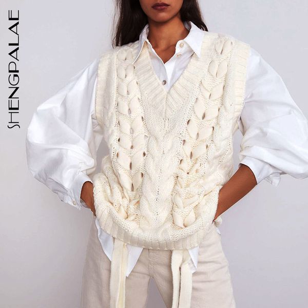 shengpalae 2020 new spring women knitted sweat-ers pullovers sleeveless loose casual ladies knit sweater vest female chic lj201204, Black;white
shengpalae 2020 new spring women knitted sweat-ers pullovers sleeveless loose casual ladies knit sweater vest female chic lj201204, Black;white
