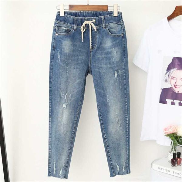 5xl plus size boyfriend jeans for women casual vintage high waist jeans denim harem pants elastic waist denim jeans femme q365 201225, Blue
5xl plus size boyfriend jeans for women casual vintage high waist jeans denim harem pants elastic waist denim jeans femme q365 201225, Blue