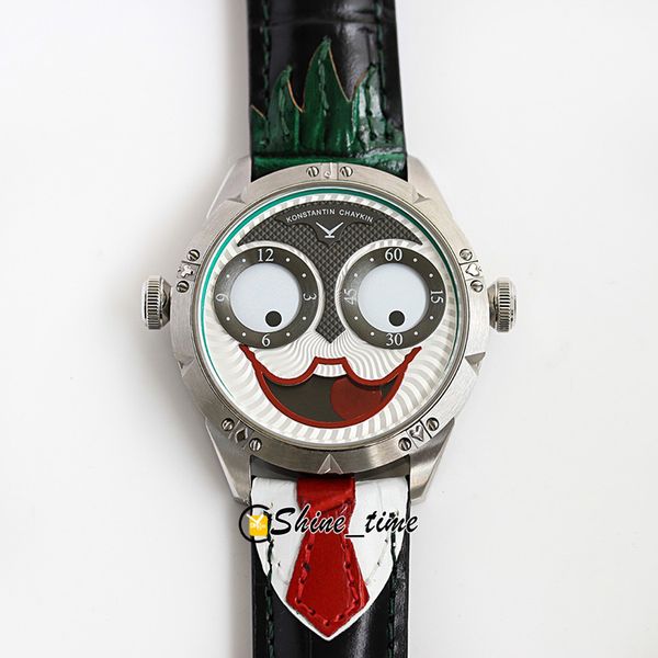 luxry konstantin chaykin joker white dial swiss quartz movement moon phase mens watch silver steel case leather strap watches, Slivery;brown
luxry konstantin chaykin joker white dial swiss quartz movement moon phase mens watch silver steel case leather strap watches, Slivery;brown