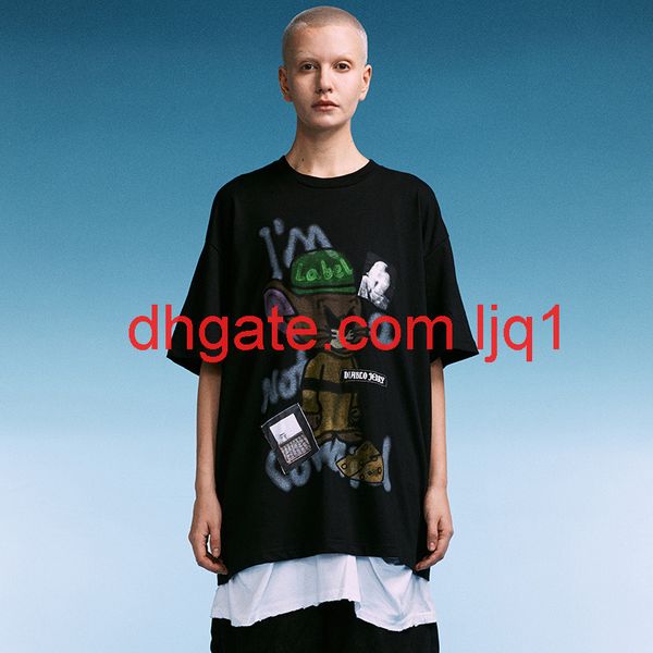 wxwovdy men's spring and summer hip hop brand oversize short sleeve national trend cartoon print loose t-shirt men, Black
wxwovdy men's spring and summer hip hop brand oversize short sleeve national trend cartoon print loose t-shirt men, Black