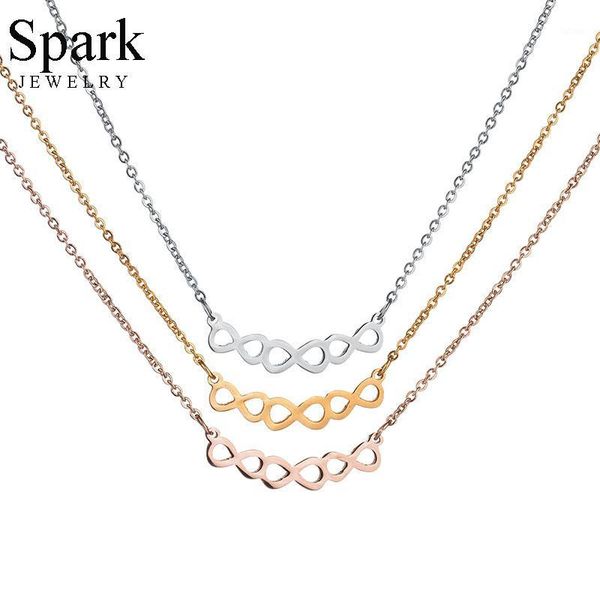 spark romantic infinity love pendant necklace 3 color stainless steel wedding engagement necklace for women birthday gift collar1, Silver
spark romantic infinity love pendant necklace 3 color stainless steel wedding engagement necklace for women birthday gift collar1, Silver
