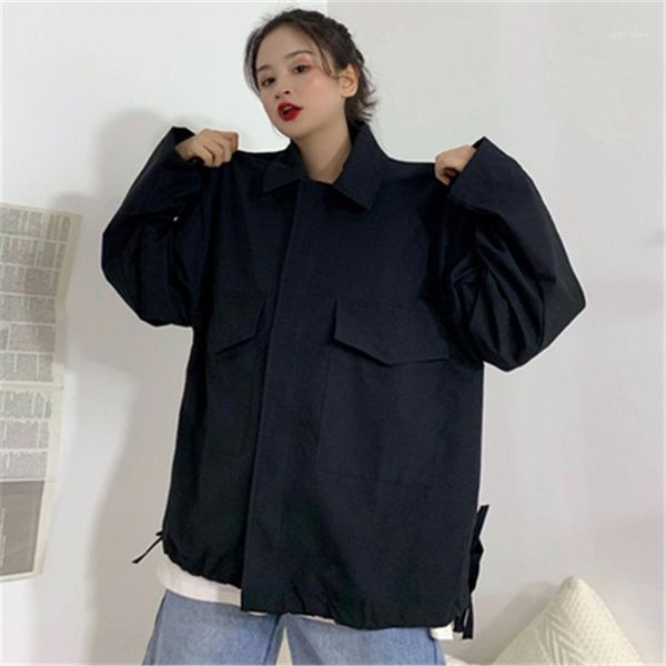 new spring hooded bomber jacket women loose jacket student bf harajuku coat oversize female basic coats t5601, Black;brown
new spring hooded bomber jacket women loose jacket student bf harajuku coat oversize female basic coats t5601, Black;brown