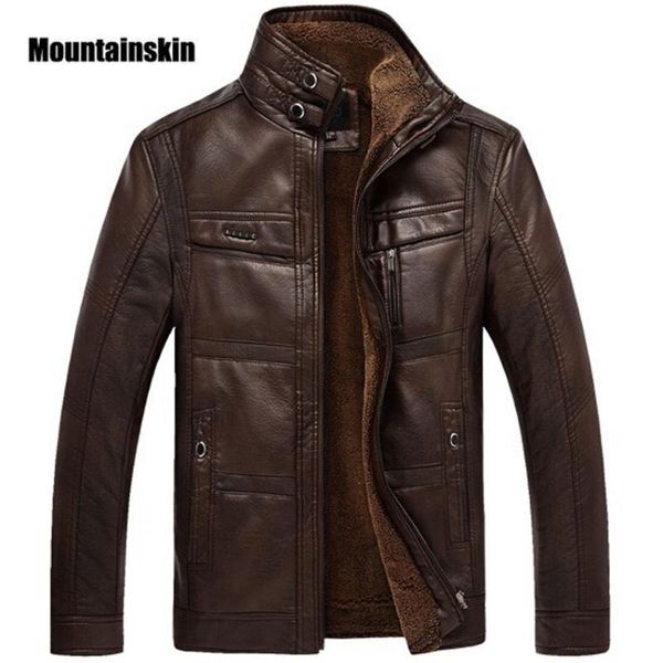 mountainskin leather jacket men coats 5xl brand pu outerwear men business winter faux fur male jacket fleece eda113, Black
mountainskin leather jacket men coats 5xl brand pu outerwear men business winter faux fur male jacket fleece eda113, Black