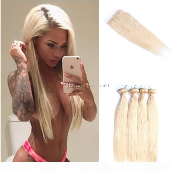 pure color #613 straight blonde hair bundles with lace clousre virgin brazilian human silk straight hair with 4*4 closure part, Black;brown
pure color #613 straight blonde hair bundles with lace clousre virgin brazilian human silk straight hair with 4*4 closure part, Black;brown