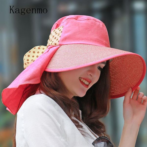 wide brim hats kagenmo women's sunbonnet folding sun hat summer anti-uv beach cap large sunscreen female, Blue;gray
wide brim hats kagenmo women's sunbonnet folding sun hat summer anti-uv beach cap large sunscreen female, Blue;gray