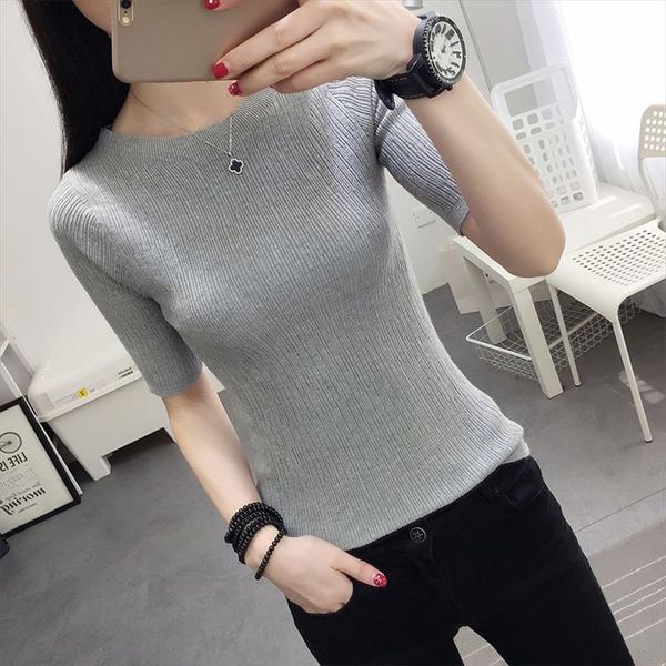 poncho time limited three quarter women sweater 2018 new spring korean sleeve shirt collar solid elastic sweater five girl, White;black
poncho time limited three quarter women sweater 2018 new spring korean sleeve shirt collar solid elastic sweater five girl, White;black