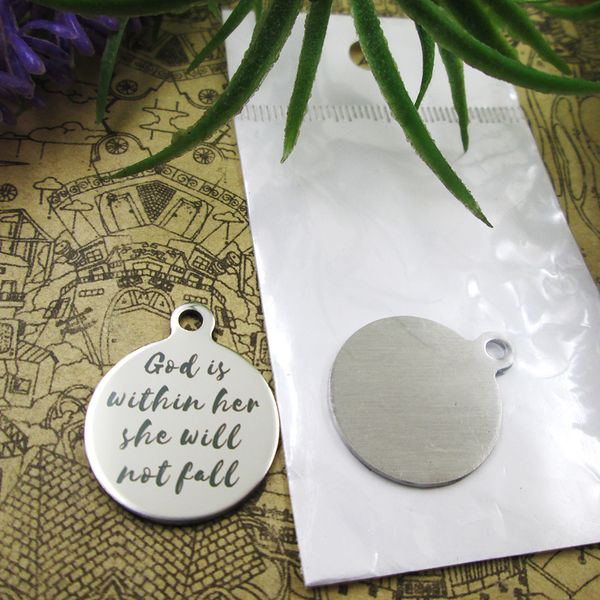 40pcs--"god is within her she will not fall"stainless steel charms more style for choosing diy charms pendants for necklace, Bronze;silver
40pcs--"god is within her she will not fall"stainless steel charms more style for choosing diy charms pendants for necklace, Bronze;silver