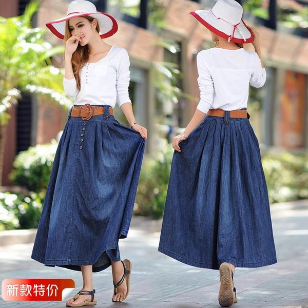 skirts 2021 summer loose women denim skirt fashion causal button belt high waist a line long plus size 6xl, Black
skirts 2021 summer loose women denim skirt fashion causal button belt high waist a line long plus size 6xl, Black