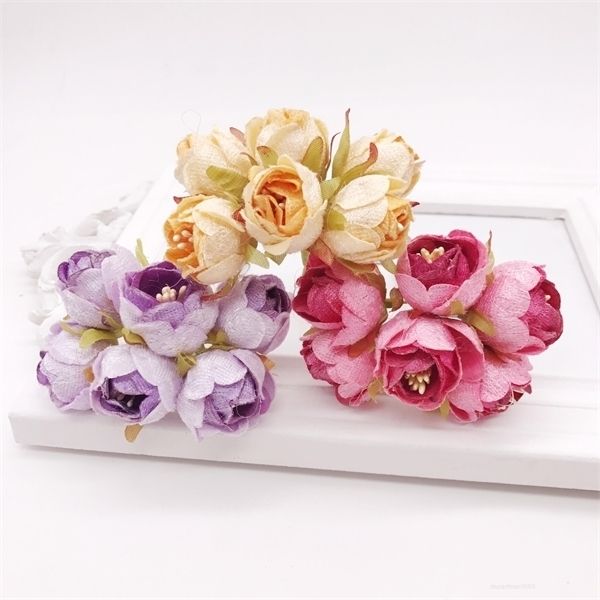 a-120pcs mini silk artificial rose flowers bouquet wedding decoration paper for diy scrapbooking handmade flower ball 6pcs /lot
a-120pcs mini silk artificial rose flowers bouquet wedding decoration paper for diy scrapbooking handmade flower ball 6pcs /lot