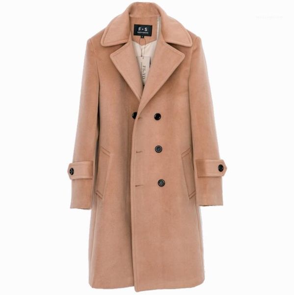men's wool & blends khaki casual woolen coat men trench coats long sleeves double breasted clothes overcoat mens cashmere casaco englan, Black
men's wool & blends khaki casual woolen coat men trench coats long sleeves double breasted clothes overcoat mens cashmere casaco englan, Black