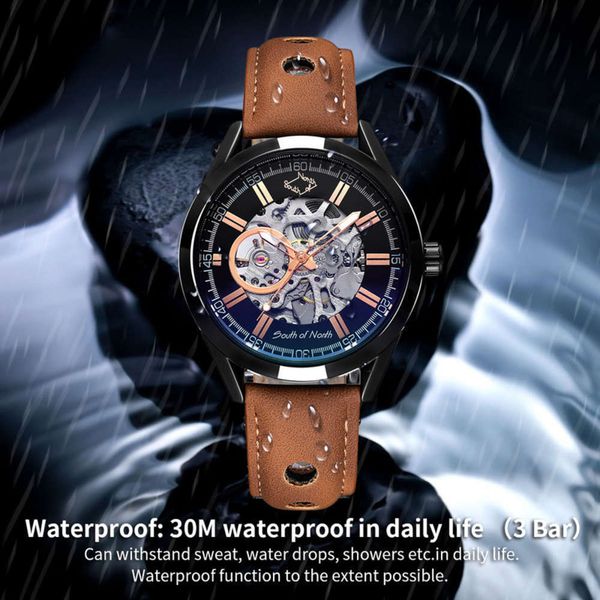 color magic selling belt leather blue light hollow out men's automatic mechanical watch student's mechanical watchrsh7, Slivery;brown
color magic selling belt leather blue light hollow out men's automatic mechanical watch student's mechanical watchrsh7, Slivery;brown