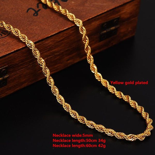 24k gold filled twisted chain necklace for men/women gold rope chain africa jewelry arab ethiopia long boyfriend gift, Silver
24k gold filled twisted chain necklace for men/women gold rope chain africa jewelry arab ethiopia long boyfriend gift, Silver