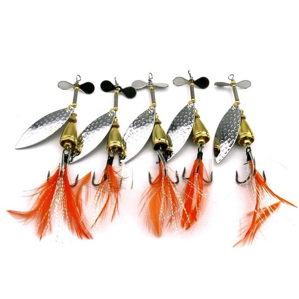 metal spinner bait 8.4cm 13.2g spinner jigs fishing lure vib blades rotate spinnerbaits with feather hooks
metal spinner bait 8.4cm 13.2g spinner jigs fishing lure vib blades rotate spinnerbaits with feather hooks