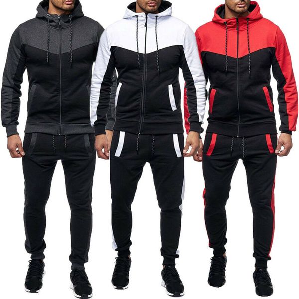 men's tracksuit set 2 pcs autumn winter sweatshirt hooded + jogger pants jogger sweatpants patchwork warm sports suit kg-324, Gray
men's tracksuit set 2 pcs autumn winter sweatshirt hooded + jogger pants jogger sweatpants patchwork warm sports suit kg-324, Gray