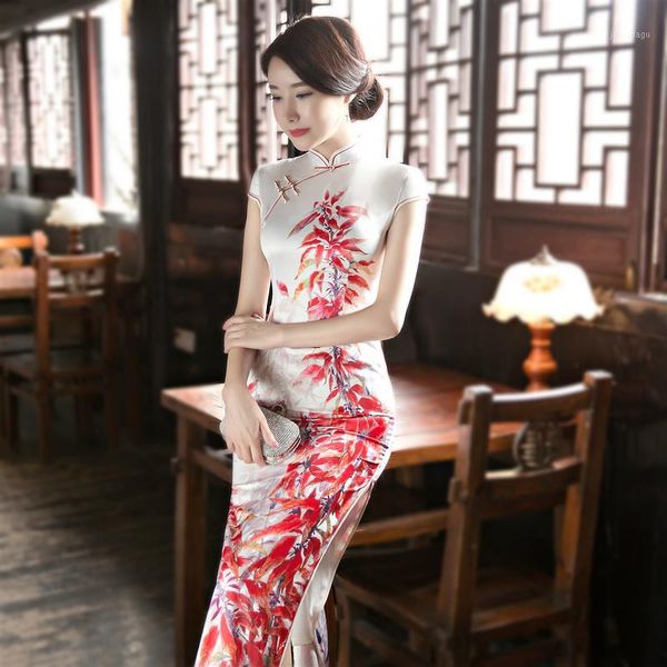 sheng coco slim cheongsam women's chinese cheongsam dresses lady dresses white long qipao plus size fashion print catwalk1, Red
sheng coco slim cheongsam women's chinese cheongsam dresses lady dresses white long qipao plus size fashion print catwalk1, Red