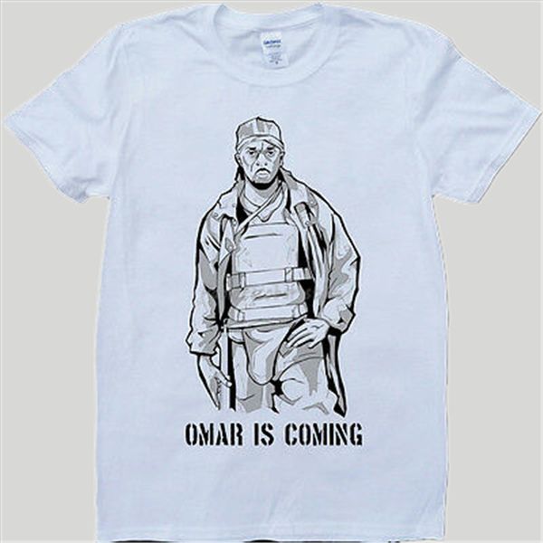 summer men cotton the wire omar is coming white, custom made men brand male tees hoodie designers t shirts sweatshirt
summer men cotton the wire omar is coming white, custom made men brand male tees hoodie designers t shirts sweatshirt