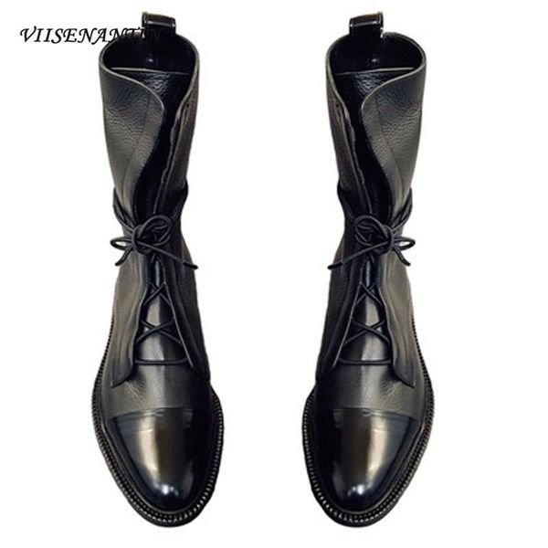 autumn and winter new british style cross-tied short boots handsome motorcycle boots all-match flat women winter shoes, Black
autumn and winter new british style cross-tied short boots handsome motorcycle boots all-match flat women winter shoes, Black