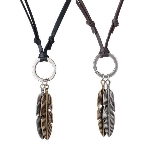 retro women necklace alloy feather statement necklaces pendants vintage jewelry rope chain necklace women accessories f qylmhk, Black
retro women necklace alloy feather statement necklaces pendants vintage jewelry rope chain necklace women accessories f qylmhk, Black