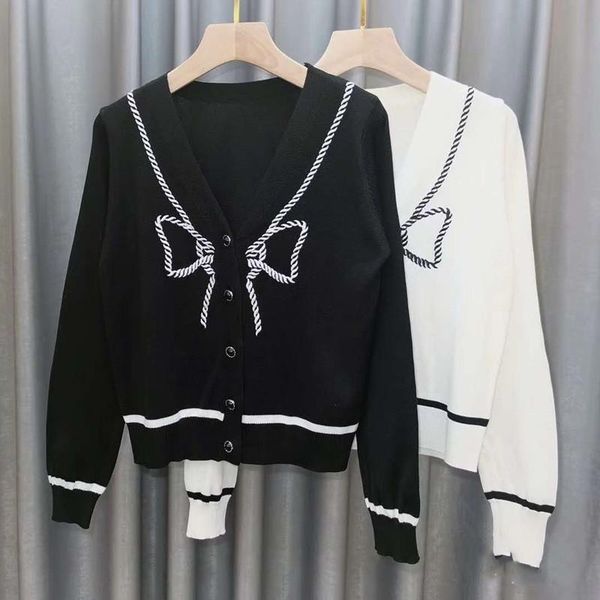 women's knits & tees women v-neck knitted casual short sweaters cardigans lady embroideried bowknot cardigan outwear for female, White
women's knits & tees women v-neck knitted casual short sweaters cardigans lady embroideried bowknot cardigan outwear for female, White