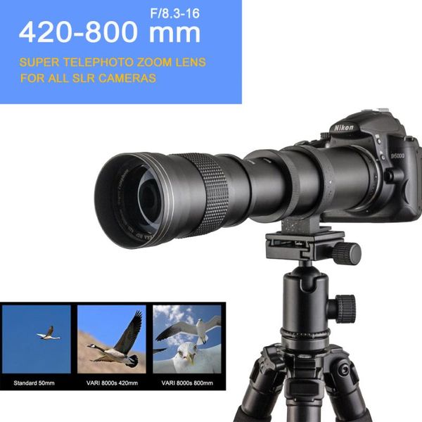 420-800mm f/8.3-16 dslr super telep manual zoom lens+bag for canon nikon pentax olympus sony a6500 a7sii 6300 gh4
420-800mm f/8.3-16 dslr super telep manual zoom lens+bag for canon nikon pentax olympus sony a6500 a7sii 6300 gh4