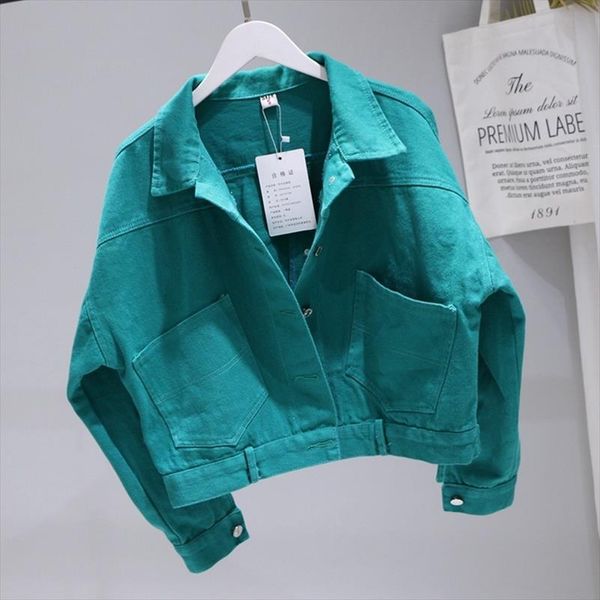 korean womens denim jacket short red jeans coat spring autumn oversized jean jacket 2021 womens jackets chaqueta mujer kj2353, Black;brown
korean womens denim jacket short red jeans coat spring autumn oversized jean jacket 2021 womens jackets chaqueta mujer kj2353, Black;brown