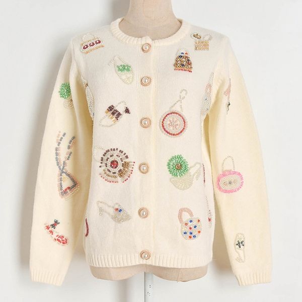 2021 New Kawaii Camisolas Femininas Vintage Outono Miangas Cardigan Gola Redonda Manga Comprida Bonito Jumpers Luxo Lantejoulas Malha C197, White;black
2021 New Kawaii Camisolas Femininas Vintage Outono Miangas Cardigan Gola Redonda Manga Comprida Bonito Jumpers Luxo Lantejoulas Malha C197, White;black