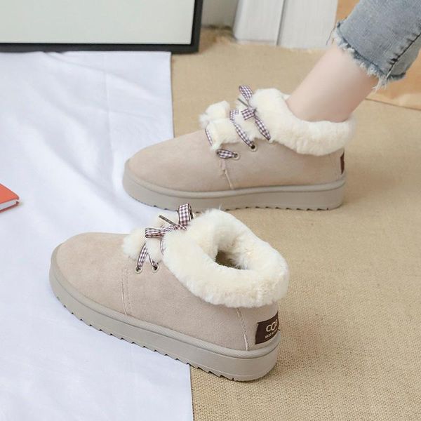 2020 winter new snow boots women's boots korean wild non-slip students wear plus velvet cotton shoes lace bread shoes, Black
2020 winter new snow boots women's boots korean wild non-slip students wear plus velvet cotton shoes lace bread shoes, Black