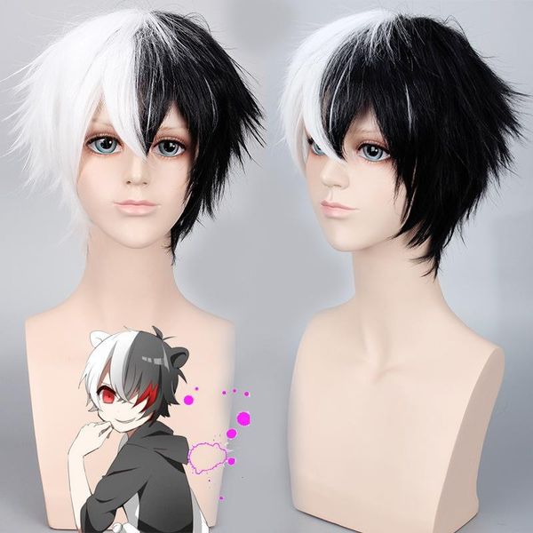 new anime danganronpa monokuma wig cosplay costume dangan ronpa women men short white black synthetic hair halloween party wigs
new anime danganronpa monokuma wig cosplay costume dangan ronpa women men short white black synthetic hair halloween party wigs