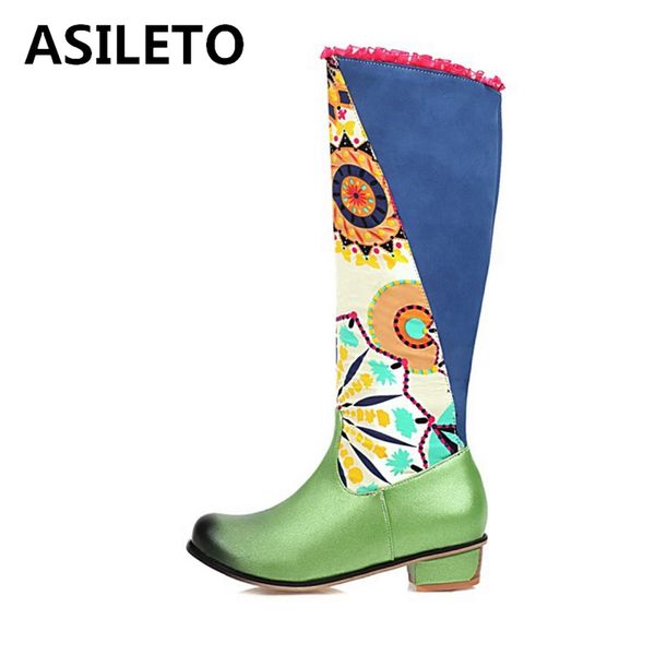 asileto winter warm knee high boots round toe chunky heels pu prints zipper big size 34-48 green purple yellow casual date s2013, Black
asileto winter warm knee high boots round toe chunky heels pu prints zipper big size 34-48 green purple yellow casual date s2013, Black