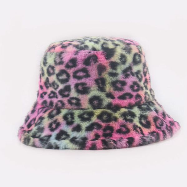 new fashion summer leopard animal printed bucket hats fishing cap women men bucket hat hat, Blue;gray