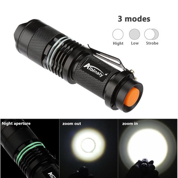 super bright led flashlight mini zoomable torch 3 lighting modes bicycle light for night riding camping adventure etc. bbypwc alice_bag
super bright led flashlight mini zoomable torch 3 lighting modes bicycle light for night riding camping adventure etc. bbypwc alice_bag