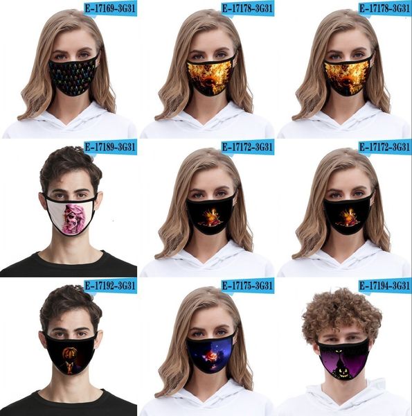 3d printed designer halloween party costume cosplay adults kids anime joking masks 40 styles facemasks fy9184