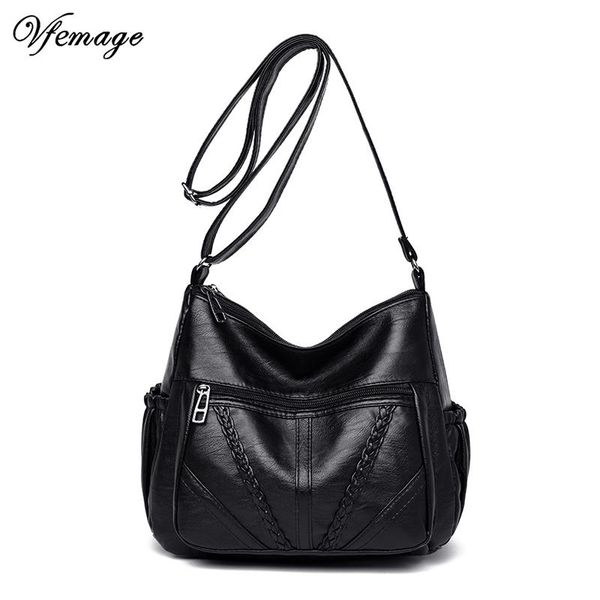 vfemage black pu leather women shoulder bag female crossbody bag designer knitting ladies messenger women handbags sac femme
vfemage black pu leather women shoulder bag female crossbody bag designer knitting ladies messenger women handbags sac femme