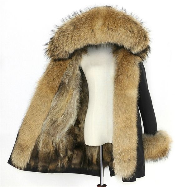 waterproof parka winter jacket women real fox fur liner coat big natural raccoon fur hood thick warm long parkas streetwear new 201212, Black
waterproof parka winter jacket women real fox fur liner coat big natural raccoon fur hood thick warm long parkas streetwear new 201212, Black