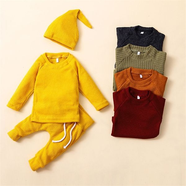 3pcs newborn baby clothes sets long sleeve infant bodysuit pants hat autumn winter baby girl clothes 6 month newborn clothes boy y200803, White
3pcs newborn baby clothes sets long sleeve infant bodysuit pants hat autumn winter baby girl clothes 6 month newborn clothes boy y200803, White