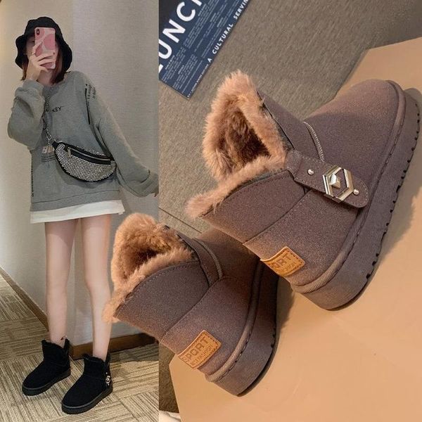 2020 new winter women's boots fashion slip-on large size snow boots round toe flat warm casual calf, Black
2020 new winter women's boots fashion slip-on large size snow boots round toe flat warm casual calf, Black