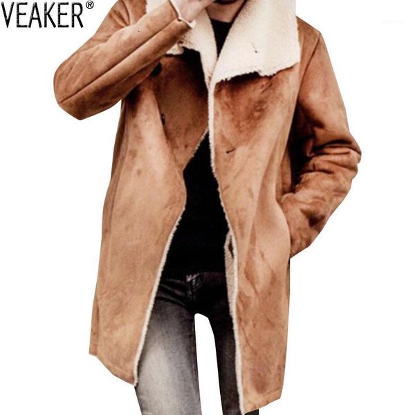 2020 new men's warm suede coat male winter solid color long trench jacket men wool fleece overcoat outerwear s-3xl1, Black
2020 new men's warm suede coat male winter solid color long trench jacket men wool fleece overcoat outerwear s-3xl1, Black