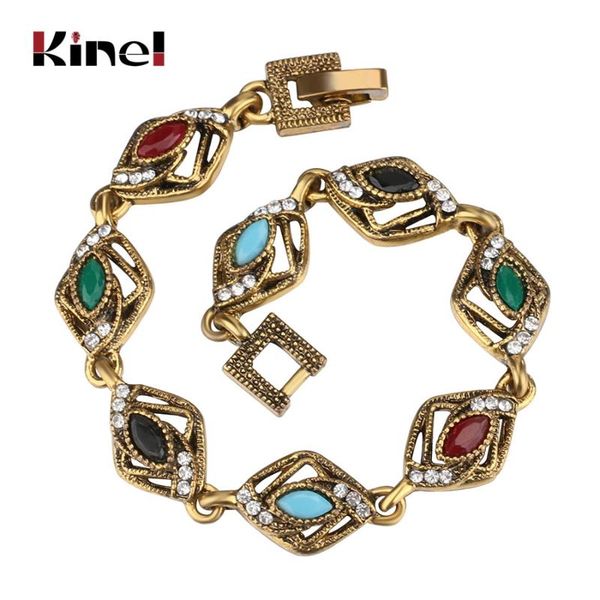 link, chain kinel 2021 flower pulseira feminina jewelry gold color vintage bracelets antique anniversary gifts, Black
link, chain kinel 2021 flower pulseira feminina jewelry gold color vintage bracelets antique anniversary gifts, Black