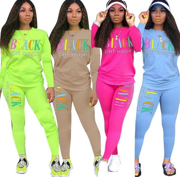 women black girls magic letters printed tracksuit long sleeve tee+leggings pants 2pcs sets clothing casual sportswear outfits e101505, White
women black girls magic letters printed tracksuit long sleeve tee+leggings pants 2pcs sets clothing casual sportswear outfits e101505, White